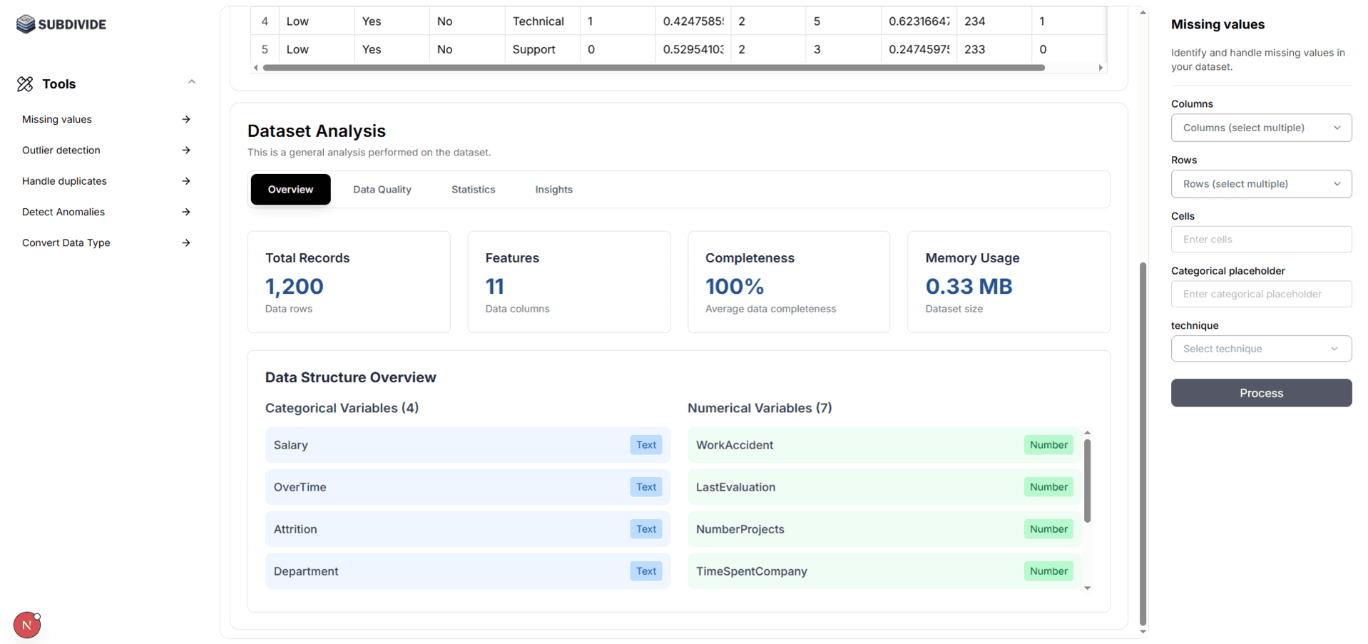 Subdivide Web App
